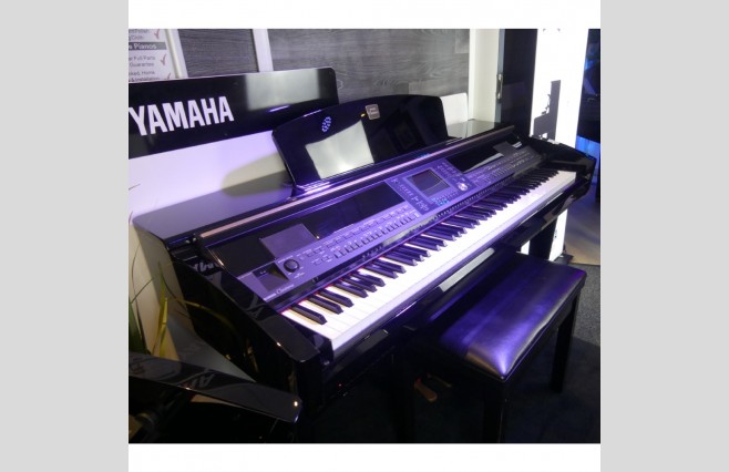 Used Yamaha CVP405 Polished Ebony Digital Piano Complete Package (SN:GBRCPH01005) - Image 7
